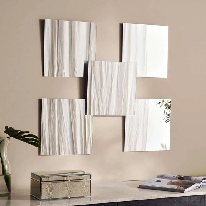 Revel 5-Piece Decorative Mirrors 30X30Cm - Clear Pan Home