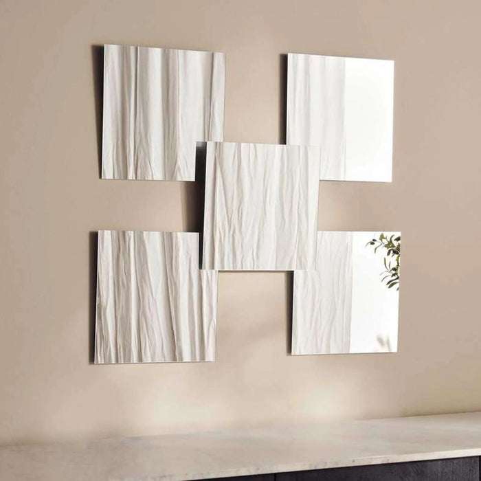 Revel 5-Piece Decorative Mirrors 30X30Cm - Clear Pan Home