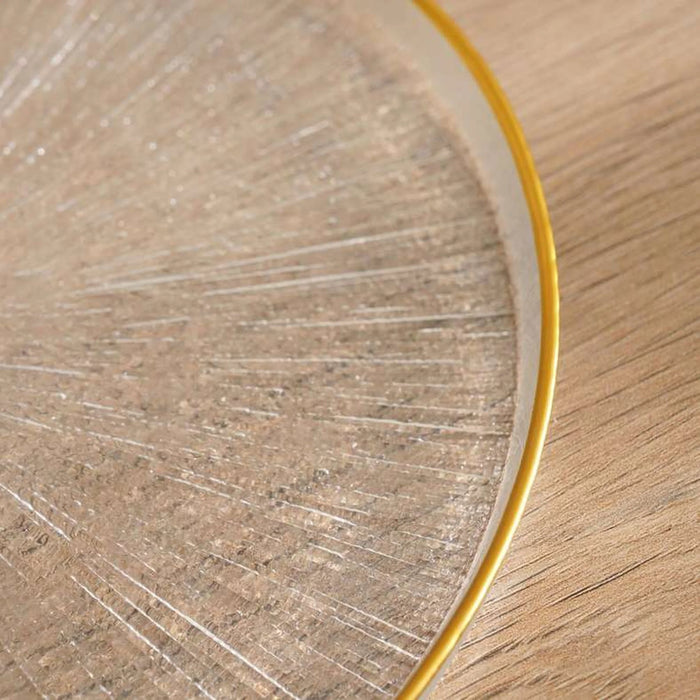 Rexy Serving Platter Dia21X2Cm -Clear Gold