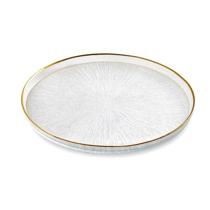 Rexy Serving Platter Dia21X2Cm -Clear Gold