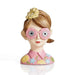 Rey Lady Decor Figurine With Solar 24X20X38Cm - Pink Pan Home