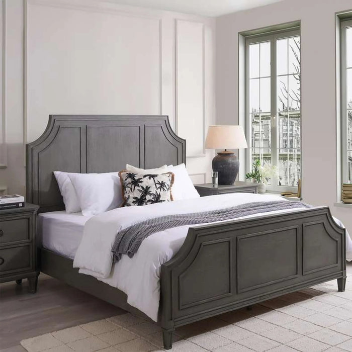 Rezza Bed 180X200Cm Solid Wood - Grey