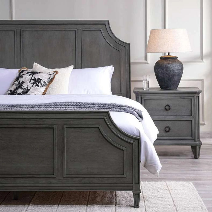Rezza Bed 180X200Cm Solid Wood - Grey
