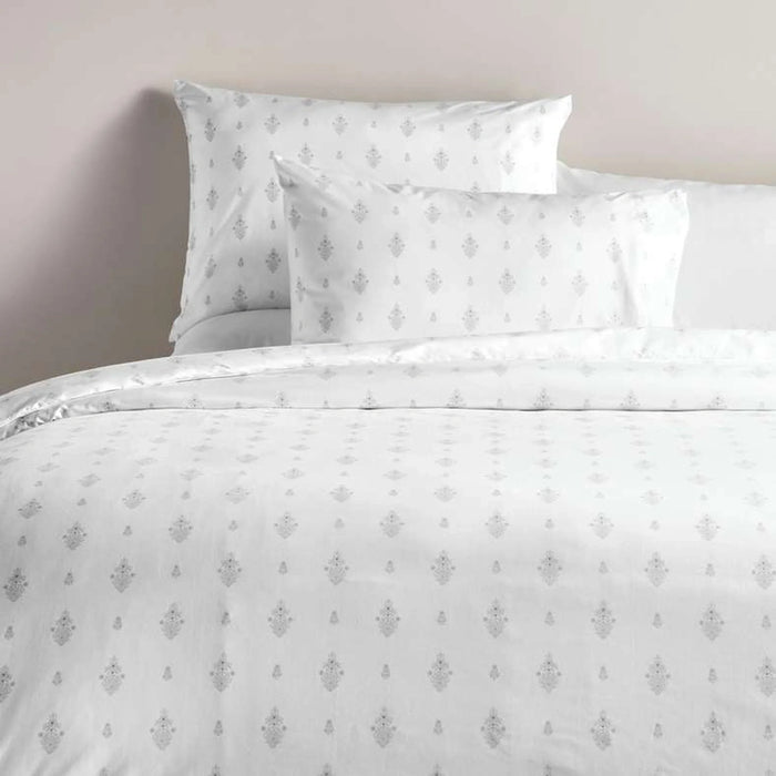 Rf Classic Buta Printed 3-Piece King Duvet Cover Set 230X220Cm - Grey