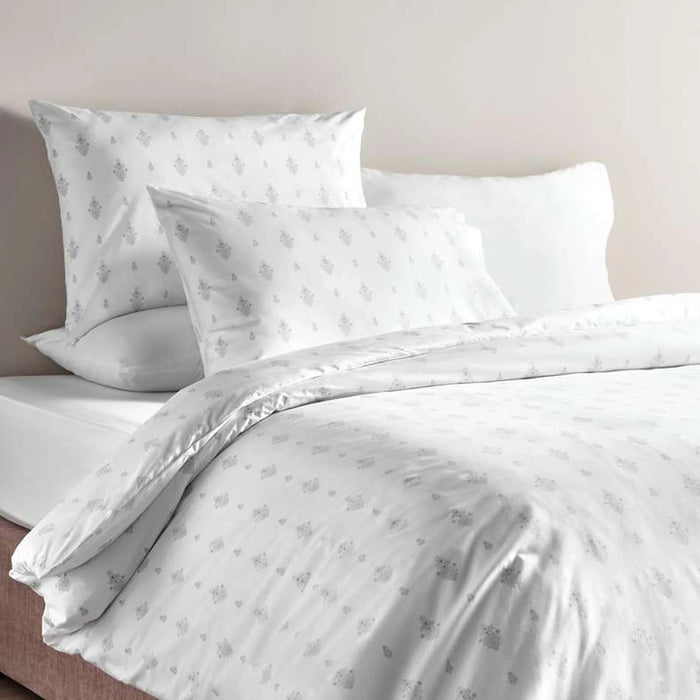 Rf Classic Buta Printed 3-Piece Super King Duvet Cover Set 260X220Cm - Grey