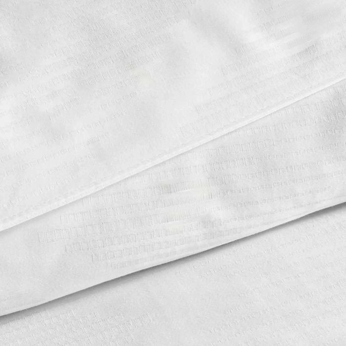 Rib Jacquard  3-Piece Full Comforter Set 160X240Cm - White
