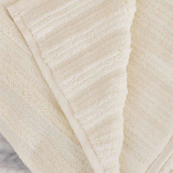 Ribbed Zero Twist Bath Sheet 90X150Cm - Cream