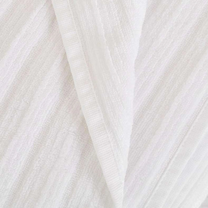 Ribbed Zero Twist Bath Sheet  90X150Cm - White