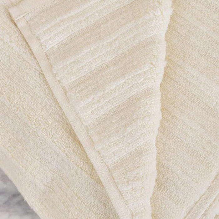 Ribbed Zero Twist Bath Towel 70X140Cm - Cream