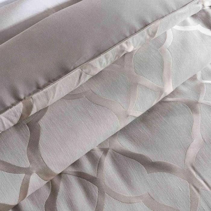 Ridge 3-Piece Jacquard King Comforter Set 240X260Cm - Beige