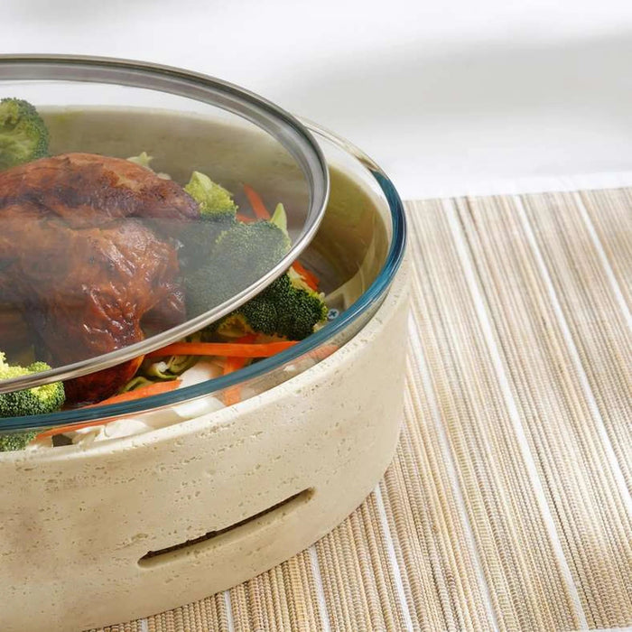 Riley Oval Food Warmer 2.5L -Beige Pan Home