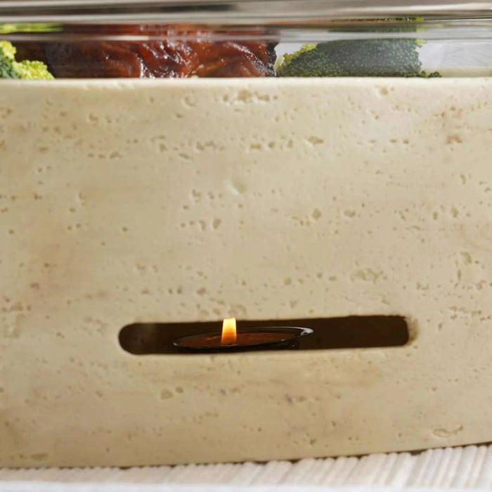 Riley Oval Food Warmer 2.5L -Beige Pan Home