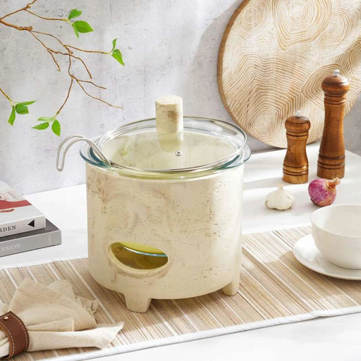 Riley Soup Warmer 3L -Beige Pan Home