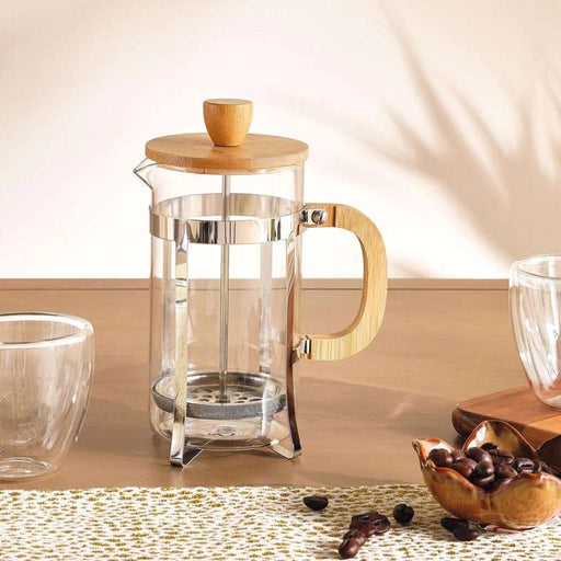 Rino Coffee Plunger 600Ml -Clear & Natural Pan Home