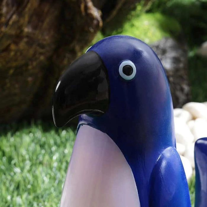 Rio Resin Parrot With Led Light 20X10X25Cm - Blue Pan Home