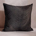 Ripple Glam Velvet Down Alternative Filled Cushion 50X50Cm - Black Pan Home
