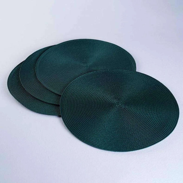 Ripples S/4 Placemat Forest Green Dia 38Cm