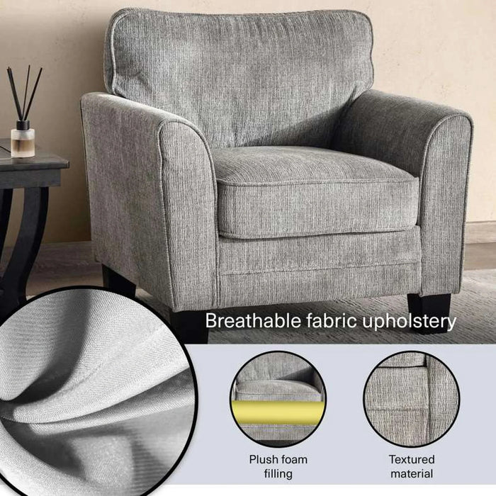 Riseup Single Seater Sofa - Grey