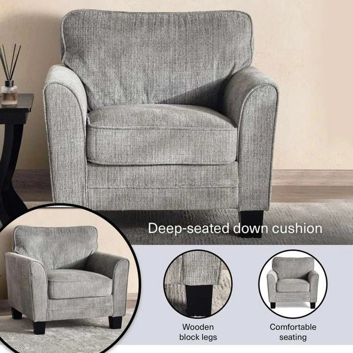 Riseup Single Seater Sofa - Grey