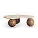 Riva Coffee Table Treventine - Cream Brown Pan Home