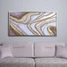 River Sand Framed Canvas Art 140X70Cm - Gold Pan Home