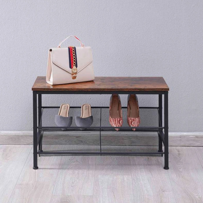 Riverridge Shoe Rack 6 Pairs - Brown