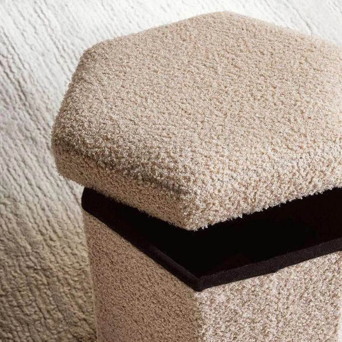 Riviera Ottoman With Storage - Beige