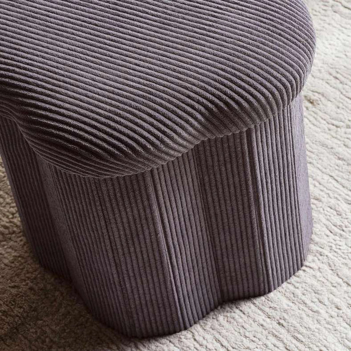 Riviera Ottoman With Storage - Grey