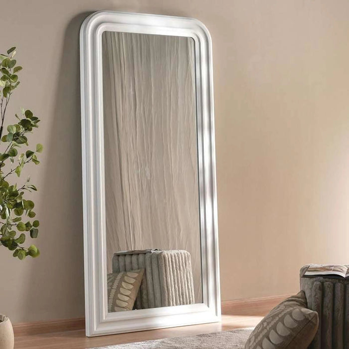 Rivo Wooden Corner Shelf 19.5X19.5X123Cm - White Pan Home