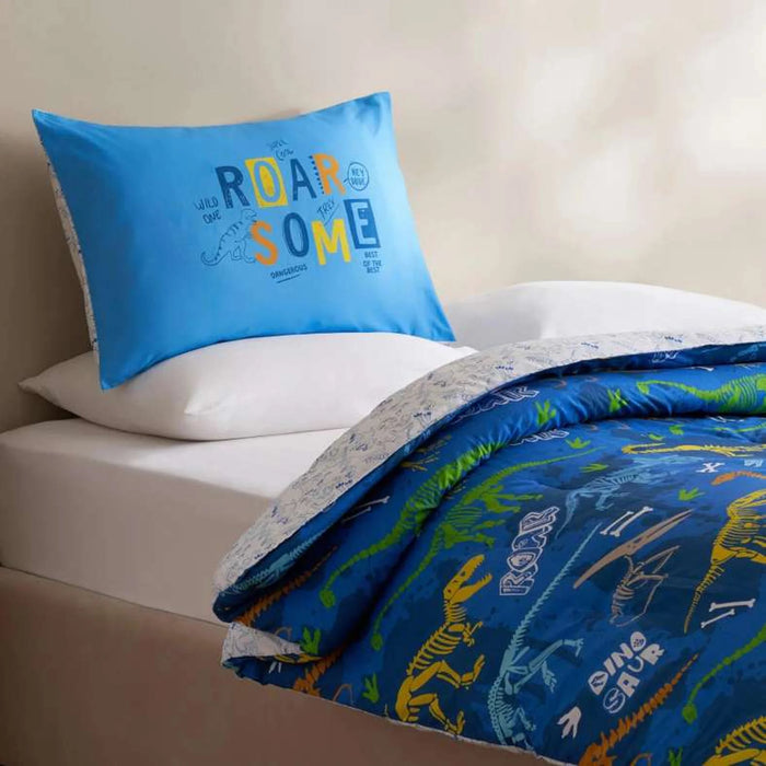 Roarsome 2-Piece Comforter Set 160X220Cm-Blue