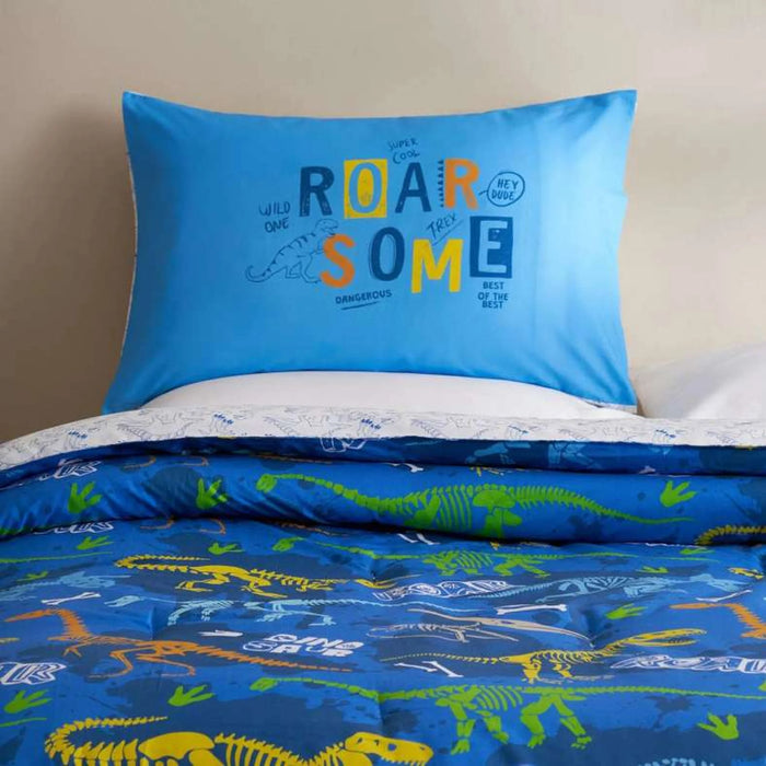 Roarsome 2-Piece Comforter Set 160X220Cm-Blue