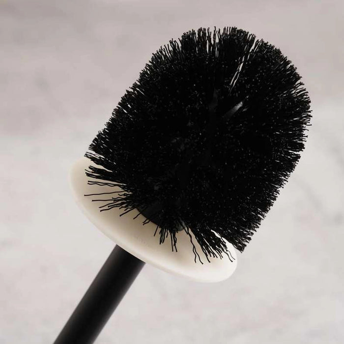 Robyn Toilet Brush With Holder-White Pan Home