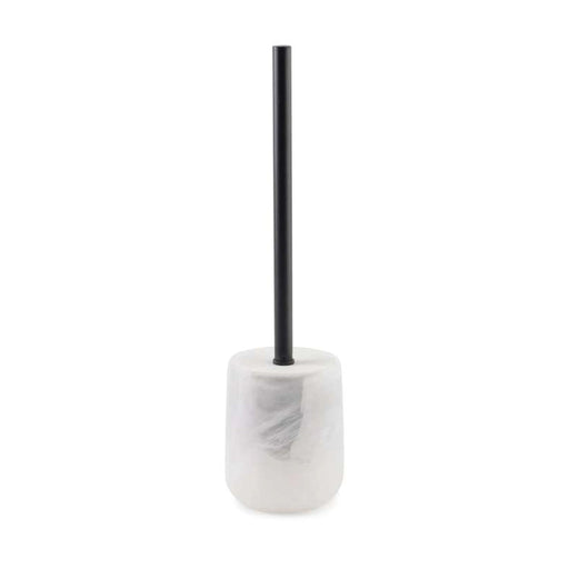 Robyn Toilet Brush With Holder-White Pan Home