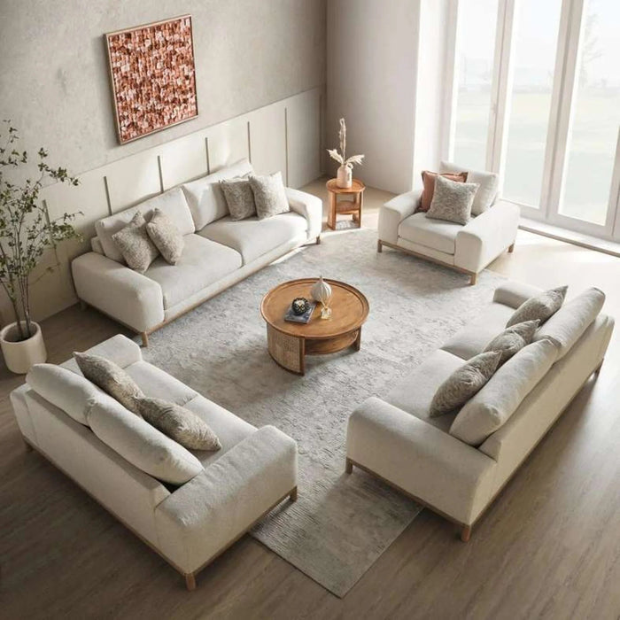Rocan 2 Seater Sofa - Beige Pan Home
