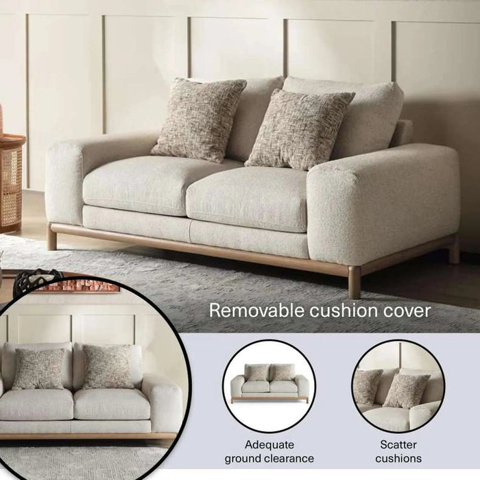 Rocan 2 Seater Sofa - Beige Pan Home