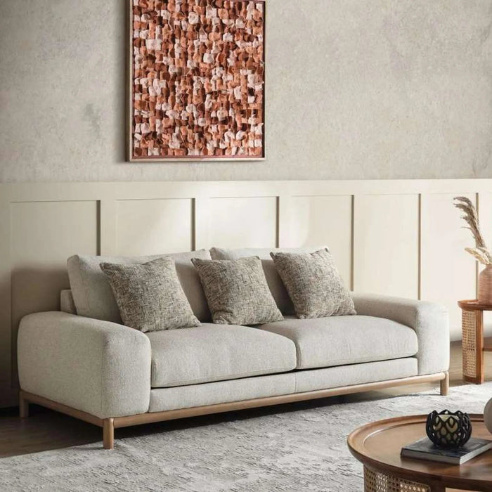 Rocan 3 Seater Sofa - Beige Pan Home
