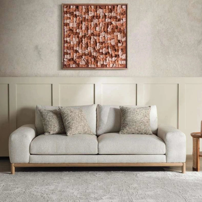 Rocan 3 Seater Sofa - Beige Pan Home