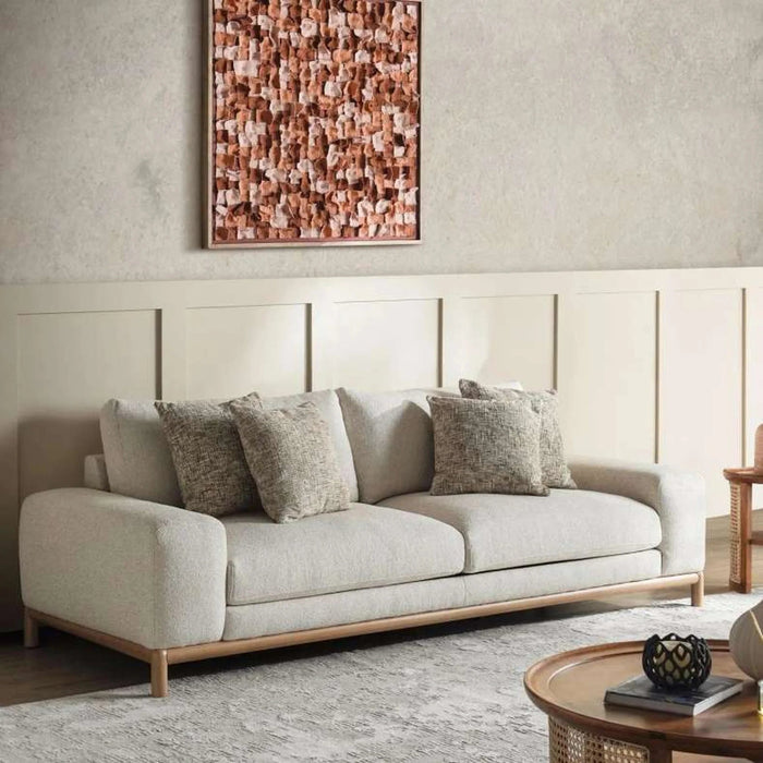 Rocan 4 Seater Sofa - Beige Pan Home