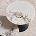 Rocco Set Of 2 Coffe Table Sintered Stone Top Black & White Pan Home