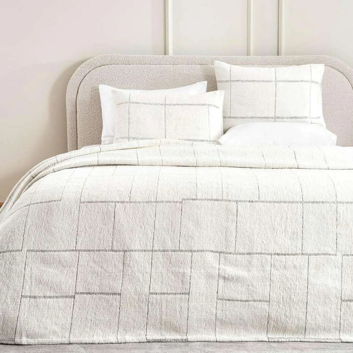 Rochelle Handwoven 3 Piece Bedspread Set 220X240cm - Ivory