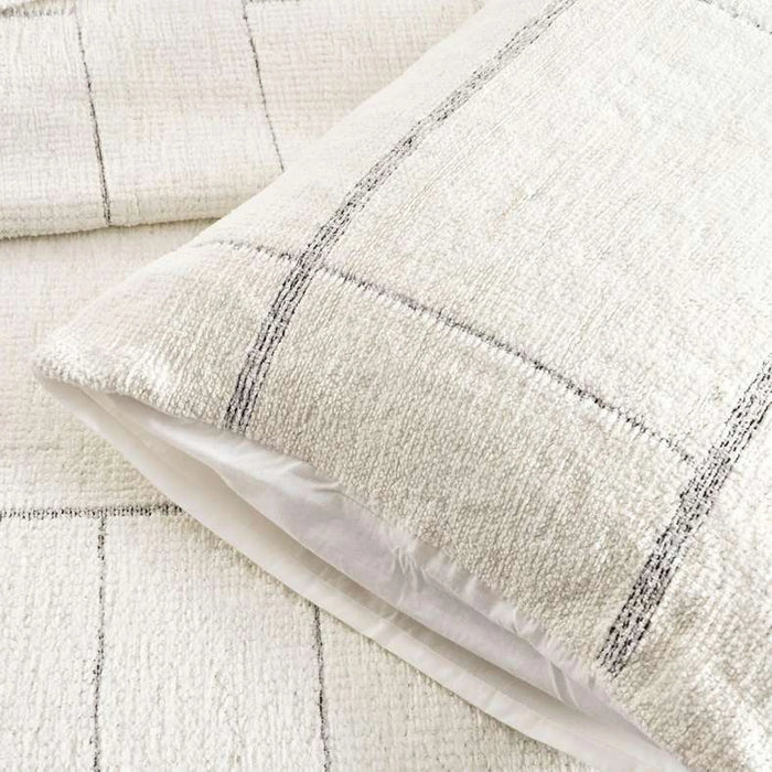 Rochelle Handwoven 3 Piece Bedspread Set 220X240cm - Ivory