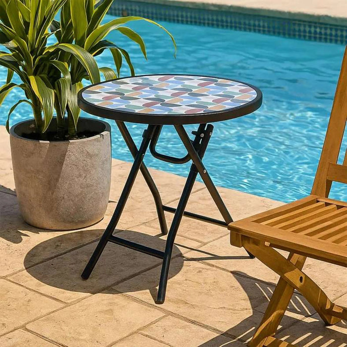 Rochi Outdoor Foldable Table - Black Frame