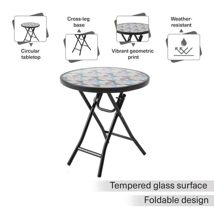 Rochi Outdoor Foldable Table - Black Frame