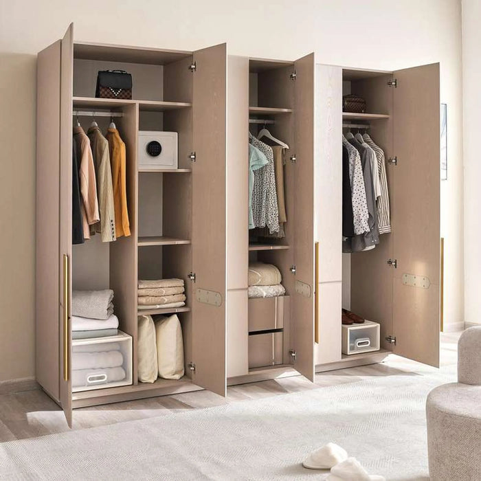 Roma 6 Door Wardrobe - Cream