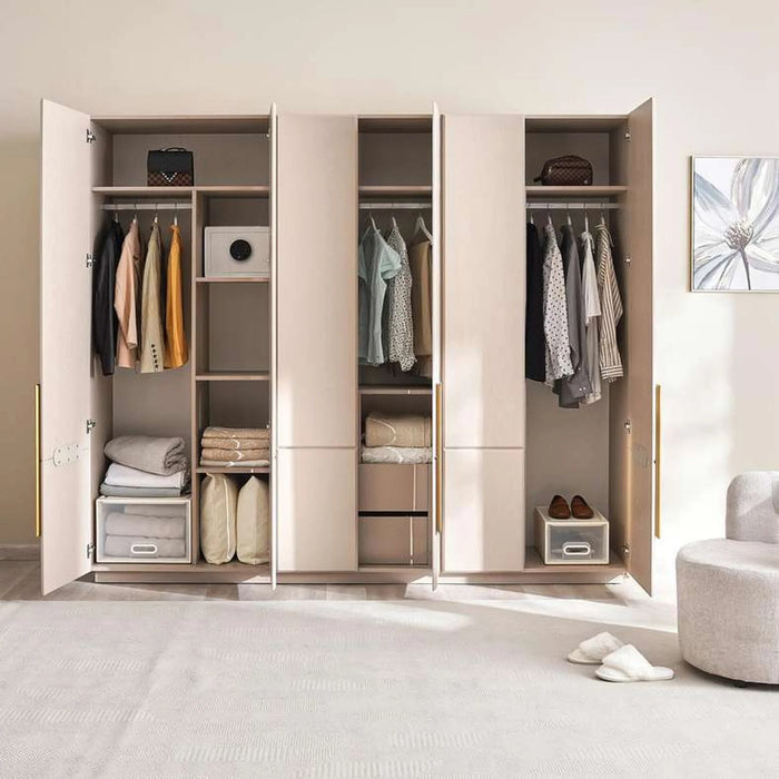 Roma 6 Door Wardrobe - Cream