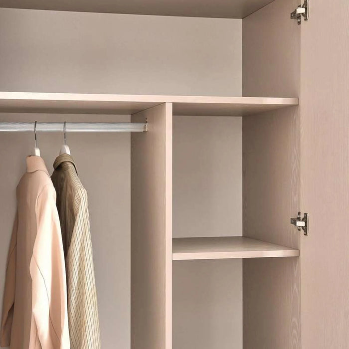 Roma 6 Door Wardrobe - Cream