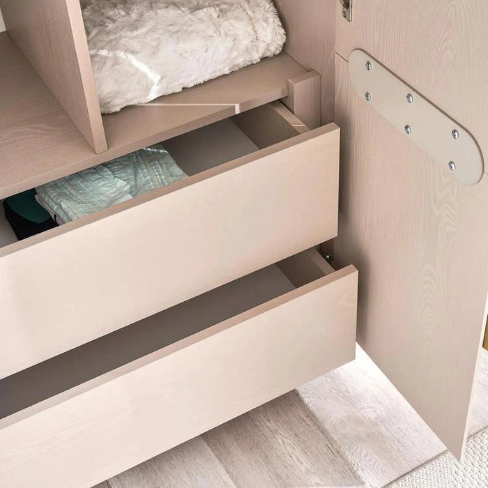 Roma 6 Door Wardrobe - Cream