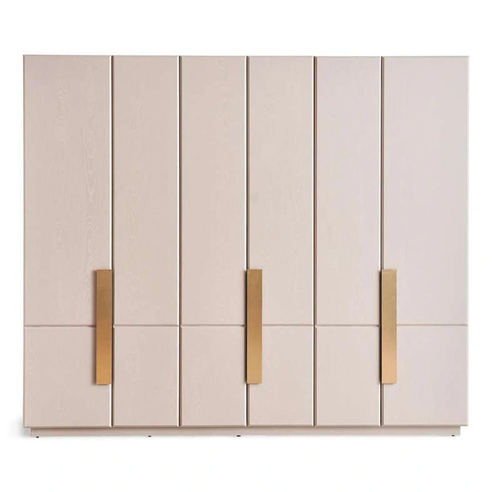 Roma 6 Door Wardrobe - Cream