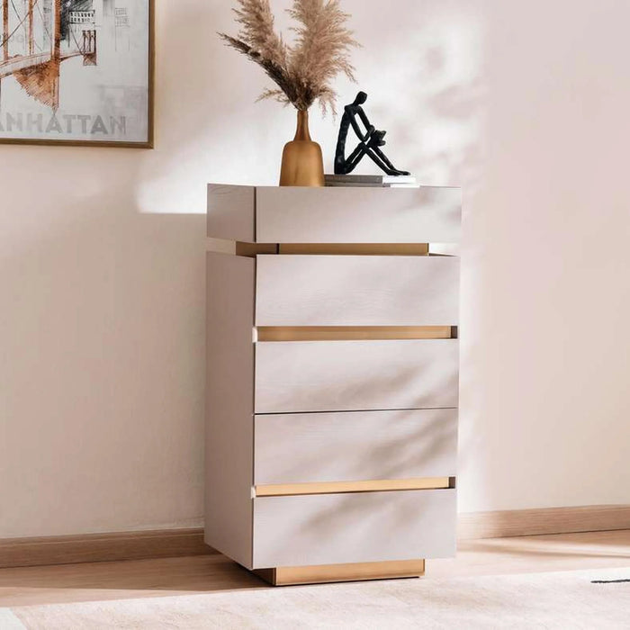 Roma Chest Of 5 Drawer - Cream