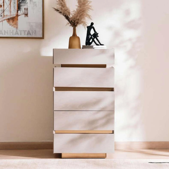 Roma Chest Of 5 Drawer - Cream